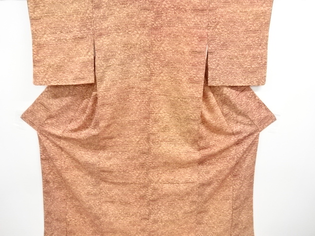 JAPANESE KIMONO / VINTAGE UNUSED KOMON KIMONO / MANSION & FLORAL PATTERN